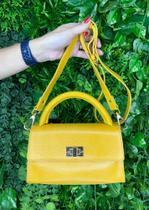 Bolsa Couro Jorge Bischoff - Amarela