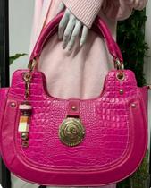 Bolsa Couro Jorge Bischoff - Rosa Bolsa Couro Jorge Bischoff - Rosa