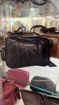 Bolsa Couro Legítimo Feminina Fenzzo Preta