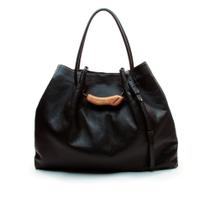 Bolsa Couro Preto Cecconello C2610-1 Bolsa Couro Preto Cecconello C2610-1