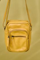 Bolsa Couro Tiracolo Mini - Mostarda