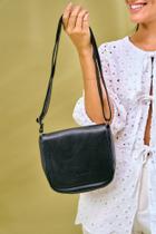 Bolsa Couro Tiracolo Mini - Preto Bolsa Couro Tiracolo Mini - Preto