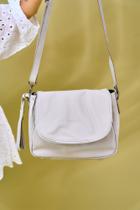 Bolsa Couro Tiracolo - Off White Bolsa Couro Tiracolo - Off White