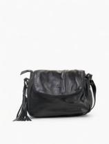 Bolsa Couro Tiracolo - Preto Bolsa Couro Tiracolo - Preto