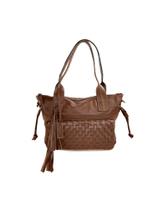 Bolsa Couro Tressê - Marrom