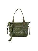 Bolsa Couro Tressê - Verde