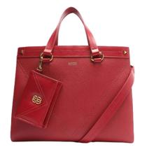 Bolsa couro vermelha- schutz vermelho