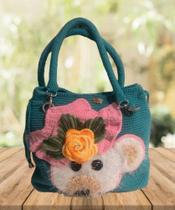 Bolsa Crochê ursa kika Bolsa Crochê ursa kika