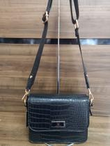 Bolsa Croco Preta Bolsa Croco Preta