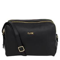 Bolsa crossbody 2 divisórias classe couro