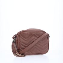 Bolsa Crossbody Bernarda Matelassê Couro Bauarte Bolsa Crossbody Bernarda Matelassê Couro Bauarte