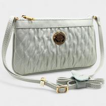 Bolsa Crossbody Classe Couro Legítimo Casual Kelly Feminina - Verde Claro