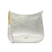 Bolsa Crossbody de Couro com Corrente Dani Bolsa Crossbody de Couro com Corrente Dani