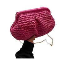 Bolsa Crossbody de Palha Trançada - Bolsa de Ombro Elegante e Casual para Verão Bolsa Crossbody de Palha Trançada - Bolsa de Ombro Elegante e Casual para Verão