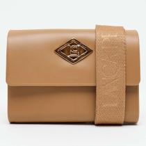 Bolsa Crossbody Easy Lança Perfume Metal Pr26 Bege Feminino Bolsa Crossbody Easy Lança Perfume Metal Pr26 Bege Feminino