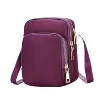 Bolsa Crossbody Feminina à Prova D'Água - Multifuncional com Zíper e Porta Celular