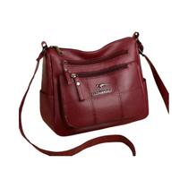 Bolsa Crossbody Feminina de Couro Macio - Grande Capacidade e Estilo All-Match