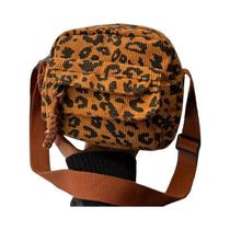 Bolsa Crossbody Feminina Mini Casual de Veludo - Alça Ajustável e Fecho de Zíper