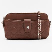 Bolsa Crossbody Lança Perfume Matelasse In26 Marrom Feminino