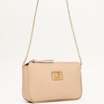 Bolsa Crossbody Lança Perfume Metal Ve25 Bege Feminino