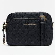 Bolsa Crossbody Lança Perfume Pingente In26 Preto Feminino Bolsa Crossbody Lança Perfume Pingente In26 Preto Feminino