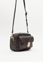 Bolsa Crossbody Monograma Lança Perfume café Bolsa Crossbody Monograma Lança Perfume café