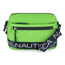 Bolsa crossbody Nautica Nylon Bean Bag Lime para mulheres