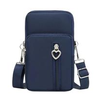 Bolsa Crossbody Oxford Feminina à Prova D'Água - Nylon, Multicamadas e com Zíper