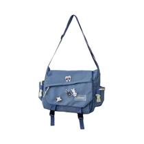 Bolsa Crossbody Retrô Japonesa de Nylon - Grande Capacidade para Mulheres