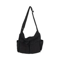Bolsa Crossbody Vintage de Lona para Mulheres e Adolescentes - Bolsa de Ombro Casual