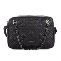 Bolsa Dakota DK168 Almeria Transversal Matelassê Detalhe Corrente Frente Fecho Zíper