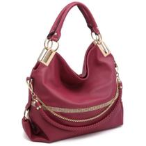 Bolsa Dasein, bolsas para mulheres, material vegano, vinho tinto