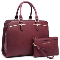 Bolsa Dasein Fashion Fashion, bolsa feminina de material sintético, conjunto de 2 peças