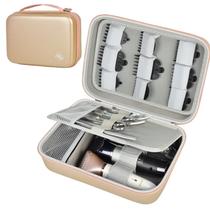 Bolsa de acessórios de barbeiro Boobowl para cortadores e suprimentos dourada