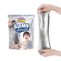 Bolsa de alumínio grande Slime ZURU Oosh 800 g prateada para meninas e crianças