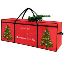Bolsa de armazenamento de árvore de Natal Hikoolss, tecido Oxford vermelho de 7,5 pés