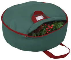 Bolsa de armazenamento de grinaldas Primode Christmas, poliéster verde de 24 polegadas