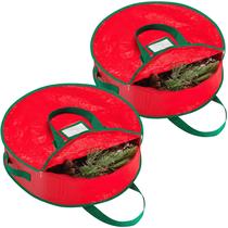 Bolsa de armazenamento de guirlandas de Natal Handy Laundry, pacote com 2 unidades de 60 cm