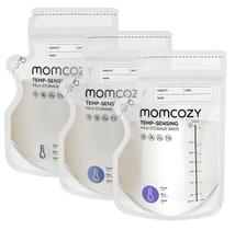 Bolsa de armazenamento de leite materno Momcozy 240 ml 60 unidades com sensor de temperatura