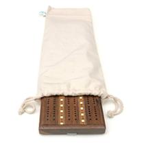 Bolsa de armazenamento de tecido Cribbage Board WE Games 18 cm com cordão