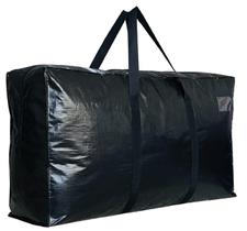 Bolsa de armazenamento DoyIke Extra Large XXL Jumbo 107L com zíper preta Bolsa de armazenamento DoyIke Extra Large XXL Jumbo 107L com zíper preta