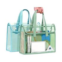 Bolsa De Armazenamento Em Pvc De Grande Capacidade, Transparente, Expansível, Para Arquivos, Pasta