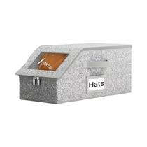 Bolsa De Armazenamento Empilhável De Grande Capacidade Multiuso Organizador De Chapéus Suporte Para