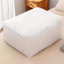 Bolsa De Armazenamento Grande Dobrável Com Tampa Com Zíper Para Roupas De Cama, Roupas E Calças,