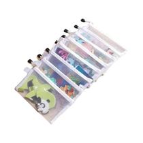 Bolsa De Armazenamento Impermeável Com Zíper Em Malha 5 Peças Para Brinquedos, Documentos, Material