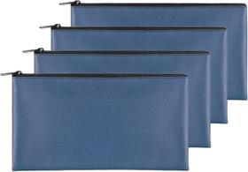 Bolsa de armazenamento Joyberg, pacote com 4 unidades, azul marinho, 28x15 cm, impermeável, PU