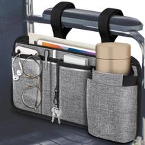 Bolsa de armazenamento lateral para cadeira de rodas com porta-copos FINPAC Grey