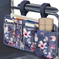 Bolsa de armazenamento lateral para cadeira de rodas FINPAC com porta-copos Blooming Bolsa de armazenamento lateral para cadeira de rodas FINPAC com porta-copos Blooming