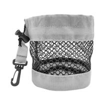 Bolsa De Armazenamento Para Bolas De Golfe Em Poliéster Cinza Azul Preto Com Fecho De Cordão E