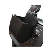 Bolsa De Armazenamento Para Carro Com Textura De Couro De Cordeiro, Suporte Para Celular No